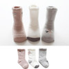 3 Pairs Newborn Boys and Girls Baby Tube Cotton Thickening Terry Socks, Size:L(Heart)