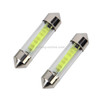 10 PCS 39mm 1W 6000K White Light Car Dome Lamp License LED Reading Light, DC 12V