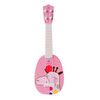 Pink Giraffe Small Simulation Musical Instrument Mini Four Strings Playable Ukulele Early Childhood Education Music Toy