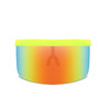 Large Frame Full Protection Outdoor Boy & Girl Sunglasses UV-proof Baby Sunglasses, Frame color: Yellow Frame Rainbow Film