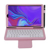 SA510 Detachable Bluetooth Keyboard + Litchi Texture PU Leather Protective Cover with Holder for Galaxy Tab A 10.1 (2019) T510/T515 (Pink)
