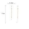 Bluetooth Headset Anti-lost Ear Chain Four-leaf Clover Chain Flower Stud Earrings(Golden)