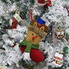 4 PCS Christmas Socks Gift Bag Christmas Tree Pendant Decoration Socks Creative Christmas Gifts(Elk)