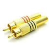 30 PCS / 15 Pairs RCA Lotus Head AV Audio and Video Plug Plum Blossom Plug Lotus Head RCA Head(Color Random Delivery)