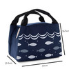 5 PCS Small Zipper Insulation Bag Outdoor Picnic Insulation Portable Ice Bag(Navy)