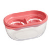 5 PCS Egg White Separator with Storage Box Household Large-Capacity Fast Filtration & Separation Baking Tools(Coral Red)