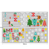 4 PCS Christmas Static Stickers Christmas Shopping Mall Window Decoration Wall Stickers Window Stickers, Specification: Christmas Tree