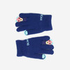 Winter Cartoon Panda Bear Claw Plus Velvet Finger Gloves Children Gloves, Size:One Size(Navy)