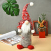 Santa Claus Doll Ornaments Faceless Doll Window Decoration(Grey)