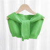 P1 Autumn and Winter Tether Small Knitted Shawl for Children(Light Green)