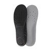 Shock Absorption Thickening Slow Rebound Soft and Comfortable Wicking Insole, Size:L(Black Background Suede Gray)