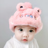 C0054 Cartoon Three-dimensional Animal Children Hat Winter Plus Velvet Thick Warm Flying Cap Ear Protection Cap, Size: About 50cm(Pink)