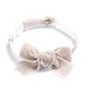 5 PCS Velvet Bowknot Adjustable Pet Collar Cat Dog Rabbit Bow Tie Accessories, Size:S 17-30cm, Style:Bowknot(Gray)