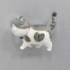 Creative Cartoon Cat Magnet Refrigerator Message Magnet, Size:Medium 4 × 4.5 cm, Style:Spotted Gray Tabby Cat