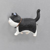 Creative Cartoon Cat Magnet Refrigerator Message Magnet, Size:Medium 4 × 4.5 cm, Style:Black White Cat