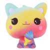 3 PCS Ice Cream Cat Cute Soft Squeeze Scented Toy Gift for Kid Size:11*7*8cm(Orange starry sky)