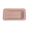 Retractable Plastic Drain Basket Sink Rack Kitchen Sink Vegetable Washing Basket(Pink)