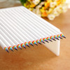 12 PCS Rainbow HB Environmental Pencil Paper Rod Pen(12 PCS White)