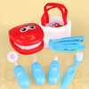 9 PCS / Set Pretend Play Toy Dentist kit Educational Role Play Simulation Learing Toys for Children Kids(Blue)