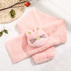 Winter Children Cartoon Animal Plush Warm Scarf, Size:75cm(Snow Cat)