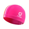 1101 Middle Age Children Deepen Summer Sun Protection Swimming Caps(Rose Red)