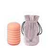 Hot Water Bottle Warm Water Bag Irrigation Hand Warmer(Rose Pink Hamburger)