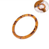 3 PCS Circle Resin Handmade Bag Handle(Yellow Tortoiseshell)