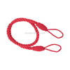 2 Pairs Hand-wound Curtain Straps Curtain Rope Curtain Tassels Straps(Red)
