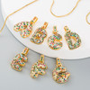 Micro-inlaid Colorful Zircon 26 English Letters Necklace(Y)