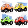 Children Cartoon Engineering Car Inertia Pull Back Car Early Education Toy, Random Style Delivery