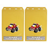 Premium Heavy Duty Molded Splash Front and Rear Mud Flaps Guards, Medium Size, Random Pattern Delivery(Yellow)