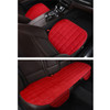 3 PCS / Set  Warm Car Seat Cover Cushion Five Seats Universal Two Front Row Seat Covers and One Back Row Seat Cover Car Non-slip Chair Pad Warm Car Mats No Back Plush Cushion(Red)