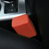 Safe Rubber Car Seat Belt Clips Locking Buckles Protective Cover(Orange)