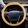Universal Car Plating Leather Steering Wheel Cover, Diameter: 38cm (Gold)