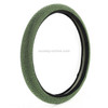 Universal Car Leather + Diamond Steering Wheel Cover, Diameter: 38cm (Green)