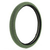 Universal Car Leather + Diamond Steering Wheel Cover, Diameter: 38cm (Green)