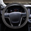 Universal Car Plating Leather Steering Wheel Cover, Diameter: 38cm (Black)