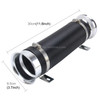 Car Auto Universal Tube Air Filter Adjustable Cold Air Injection Intake System Pipe Without Air Filter(Color:Silver )