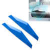 2 PCS Universal Car Screaming Bumper Rearview Mirror Anti-collision Strip Protection Guards Plastic Trims Stickers (Blue)