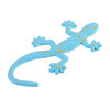 Gecko Shape Metal Car Decorative Sticker (Dark Blue + Baby Blue)