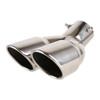 Universal Car Styling Stainless Steel Elbow Exhaust Tail Muffler Tip Pipe, Inside Diameter: 6cm (Silver)