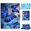 Colored Drawing Stitching Universal Horizontal Flip Leather Case, with Holder & Card Slots for 8 inch Tablet PC(Butterfly)