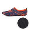3mm Non-slip Rubber Embossing Texture Sole Figured Diving Shoes and Socks, One Pair, Size:L (Orange)