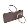 Mini Clip Nose Style Presbyopic Glasses without Temples, Positive Diopters:+2.00(Brown)