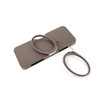 Mini Clip Nose Style Presbyopic Glasses without Temples, Positive Diopters:+3.50(Brown)