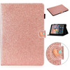 For Amazon Kindle Youth Edition Love Buckle Glitter Horizontal Flip Leather Case with Holder & Card Slots(Rose Gold)