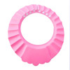 5 PCS Safe Baby Shower Cap Kids Bath Visor Hat Adjustable Baby Shower Cap Protect Eyes Hair Wash Shield for Children Waterproof Cap Pink+wave