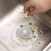 Silicone Kitchen Sink Strainer  Bathroom Hair Catcher(White)