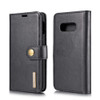DG.MING Crazy Horse Texture Flip Detachable Magnetic Leather Case for Galaxy S10 E, with Holder & Card Slots & Wallet (Black)
