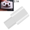 Electromobile Phone Charger USB Converter Plug Current: 2.1A (White)